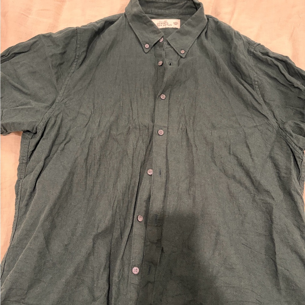 Abercrombie & Fitch Dark Grey Casual Button-Down Shirt
